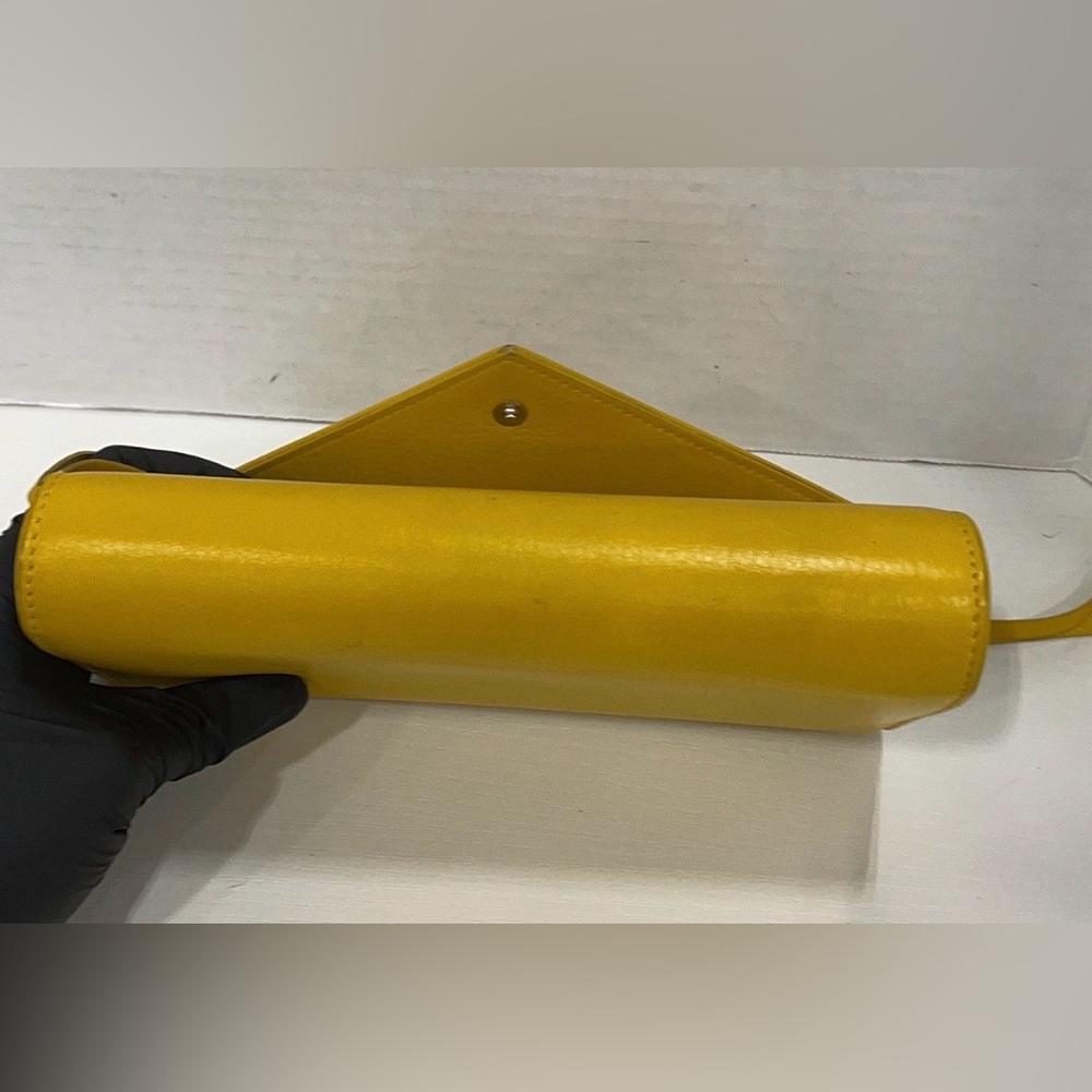 Balenciaga Leather Yellow Clutch Organizer - Picture 4 of 11